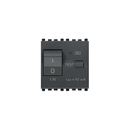 Interruttore MTDiff.1P+N C10 10mA grigio Vimar Eikon 20411.10