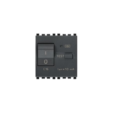 Interruttore MTDiff.1P+N C16 10mA grigio Vimar Eikon 20411.16 Interruttore MTDiff.1P+N C16 10mA grigio Vimar Eikon 20411.16