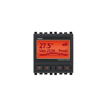 Cronotermostato 120-230V grigio Vimar Eikon 20445 Cronotermostato 120-230V grigio Vimar Eikon 20445