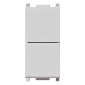 Due pulsanti interbloccabili Vimar Plana 14066.SL silver 1P NO+NO10A