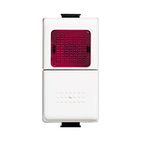 Pulsante unipolare NO con spia rossa AM5057R