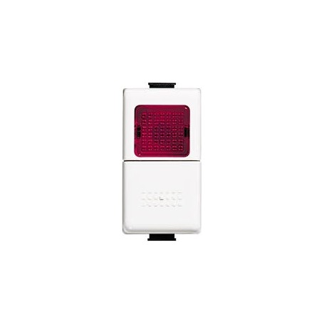 Pulsante unipolare NO con spia rossa AM5057R Pulsante unipolare NO con spia rossa AM5057R