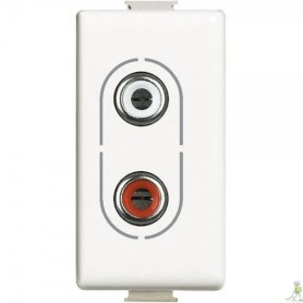 Presa audio RCAx2 bticino matix AM4281
