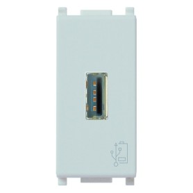 Unità alimentazione USB 5V1,5A 1M Vimar plana silver 14292.SL