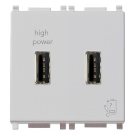 Unità alimentazione USB 5V2,1A 1M Vimar plana silver 14295.SL