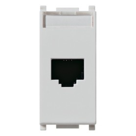 Presa RJ45 netsafe Cat6e UTP Vimar plana silver 14339.15.SL