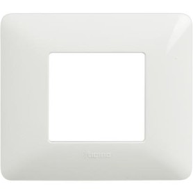 Placca Bticino Matix bianca 2 moduli scatola rotonda AM4802BBN