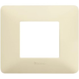 Placca bticino matix avorio 2 moduli scatola rotonda AM4802BAV