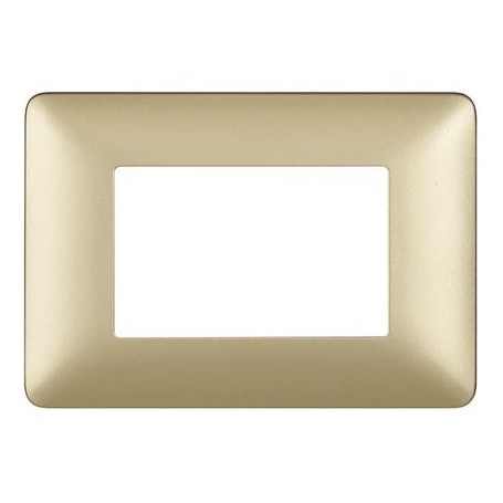 Placca Matix 3 moduli gold compatibile AM4803MGL Placca Matix 3 moduli gold compatibile AM4803MGL