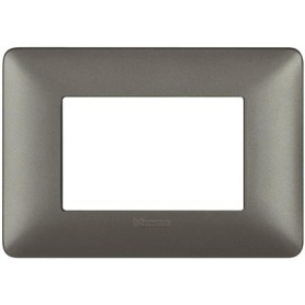 Placca Bticino Matix 3 moduli Iron AM4803MIR