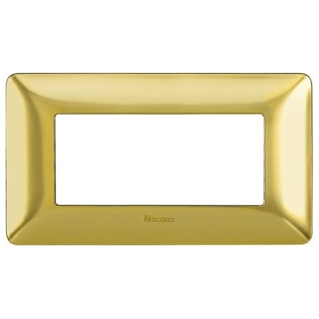 Placca Bticino Matix 4 moduli oro satinato AM4804GOS Placca Bticino Matix 4 moduli oro satinato AM4804GOS