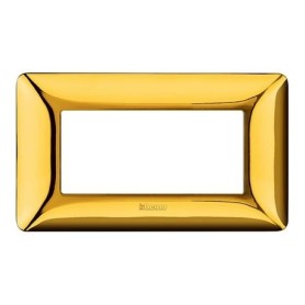 Placca bticino matix oro lucido 4 moduli AM4804GOR