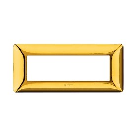 Placca bticino matix oro lucido 6 moduli AM4806GOR