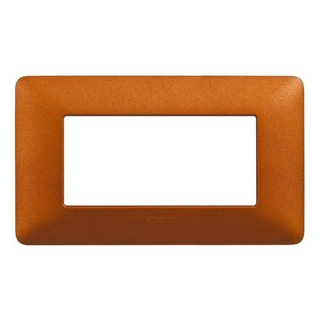 Placca 4 moduli rosso terra Bticino Matix AM4804TRT Placca 4 moduli rosso terra Bticino Matix AM4804TRT