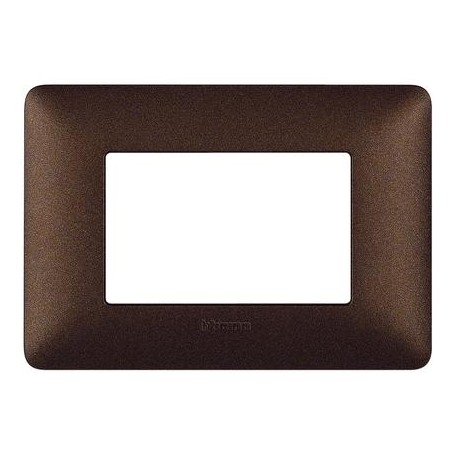 Placca 3 moduli marrone caffè Bticino Matix  AM4803TGG