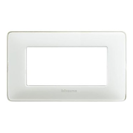 Placca 4 moduli colors ghiaccio AM4804CBN