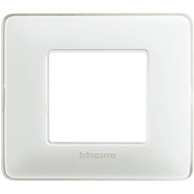 Placca 2 moduli colors ghiaccio scatola rotonda  AM4802CBN