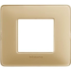Placca 2 moduli colors avorio scatola rotonda Bticino Matix  AM4803CAV