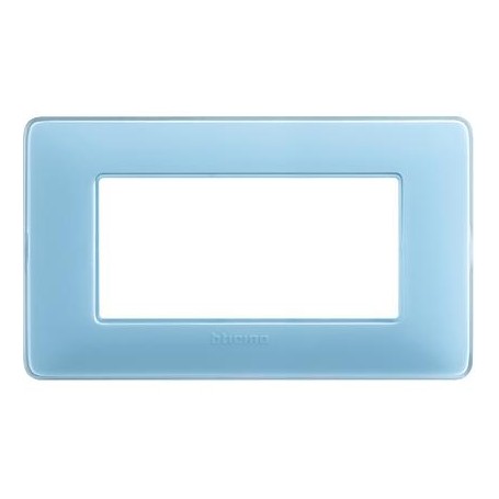 Placca 4 moduli colors turchese Bticino Matix  AM4804CAR