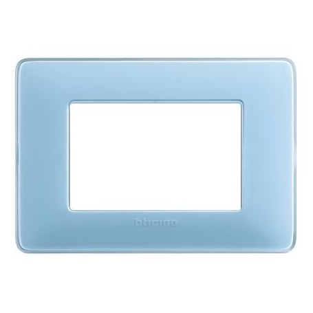 Placca 3 moduli colors turchese Bticino Matix  AM4803CAR Placca 3 moduli colors turchese Bticino Matix  AM4803CAR