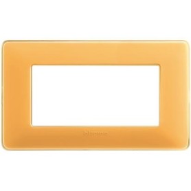Placca 4 moduli colors ambra Bticino Matix AM4804CAB