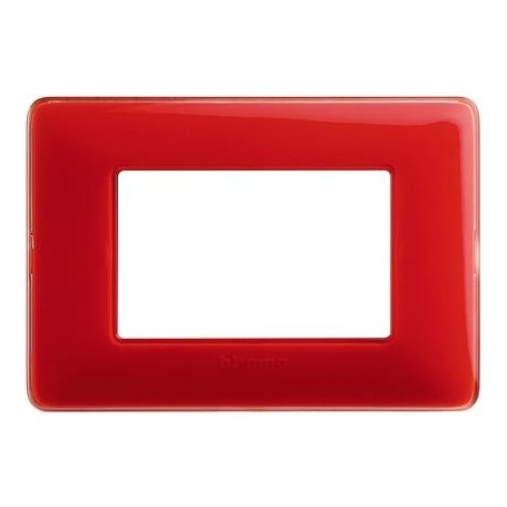 Placca 3 moduli colors corallo Bticino Matix AM4803CRD