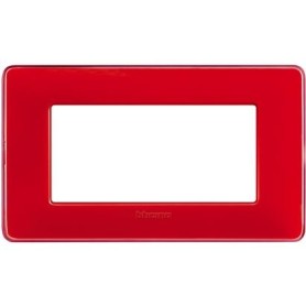 Placca 4 moduli colors corallo Bticino Matix AM4804CRD