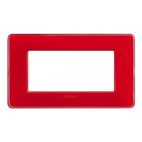 Placca 4 moduli colors corallo Bticino Matix AM4804CRD Placca 4 moduli colors corallo Bticino Matix AM4804CRD