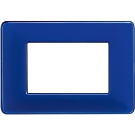 Placca 3 moduli colors cobalto Bticino Matix AM4803CBU