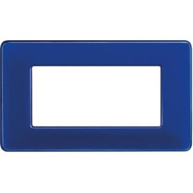 Placca 4 moduli colors cobalto Bticino Matix AM4804CBU