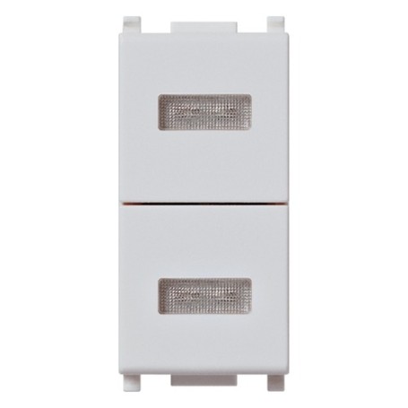 Doppia spia neutra bianca Vimar 14388 Doppia spia neutra bianca Vimar 14388