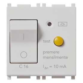 Interruttore MT Differenziale Vimar Plana 1P+N C16 10mA