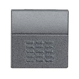 Copritasto doppio pulsante antracite Living L4916DP