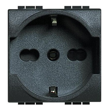 Presa UNEL e bipasso 10/16A Compatibile Living L4140/16