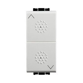 Due pulsanti NO Interbloccati Bianco Living Light N4037