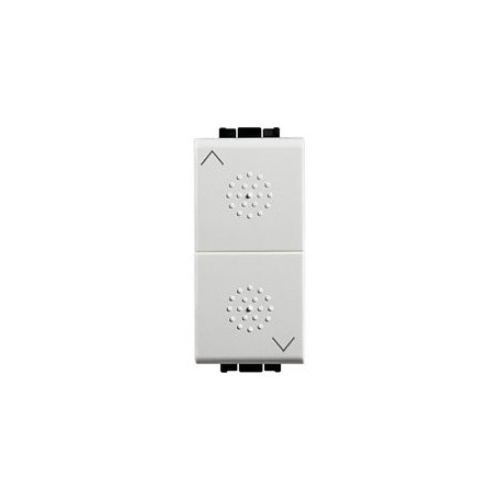 Due pulsanti NO Interbloccati Bianco Living Light N4037 Due pulsanti NO Interbloccati Bianco Living Light N4037
