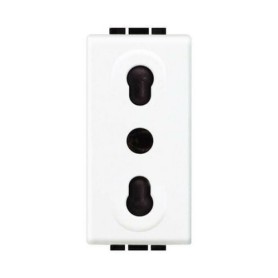 Presa 2P + T 10/16A bipasso Bianco Living Light N4180
