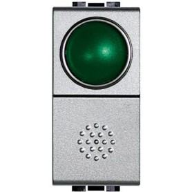 Pulsante NO + portalampada verde Living Tech NT4038V