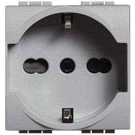Presa UNEL e Bipasso 10/16A Living Tech NT4140/16