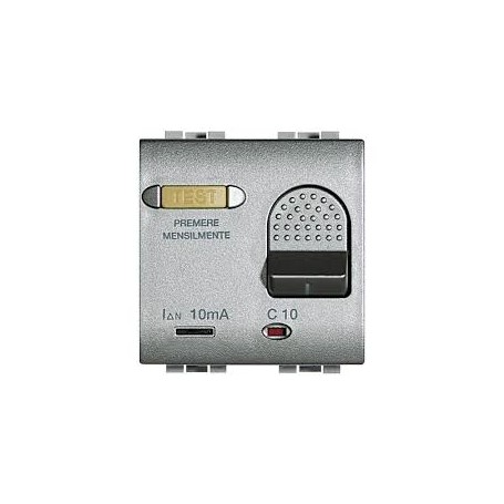 Interruttore Automatico Magnetotermico Differenziale 1P + N 10A 3kA 10mA Living Tech NT4305/10 Interruttore Automatico Magnetotermico Differenziale 1P + N 10A 3kA 10mA Living Tech NT4305/10