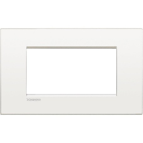 Placca 4 posti bianco puro Bticino Living Air LNC4804BN