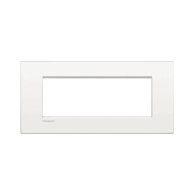 Placca 7 posti bianco puro Bticino Living Air LNC4807BN