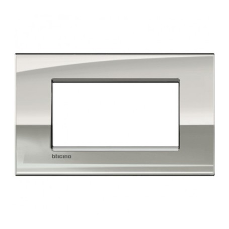 Placca 4 posti Palladio Bticino Living Air LNC4804PL