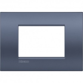 Placca 3 posti Blue Moon Bticino Living Air LNC4803BM