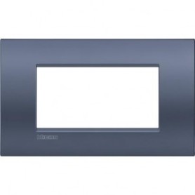 Placca 4 posti Blue Moon Bticino Living Air LNC4804BM