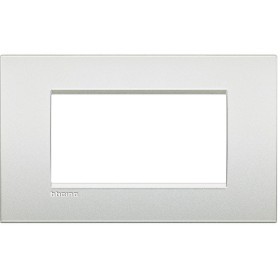 Placca 4 posti Bianco Perla Bticino Living Air LNC4804PR