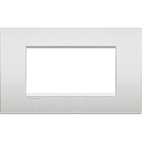 Placca 4 posti Bianco Perla Bticino Living Air LNC4804PR