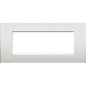 Placca 7 posti Bianco Perla Bticino Living Air LNC4807PR