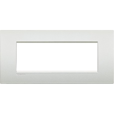 Placca 7 posti Bianco Perla Bticino Living Air LNC4807PR Placca 7 posti Bianco Perla Bticino Living Air LNC4807PR