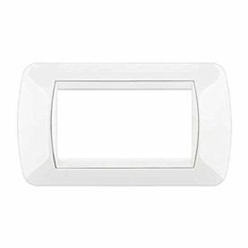 Placca 4 posti Bianco Bticino Living L4804BI